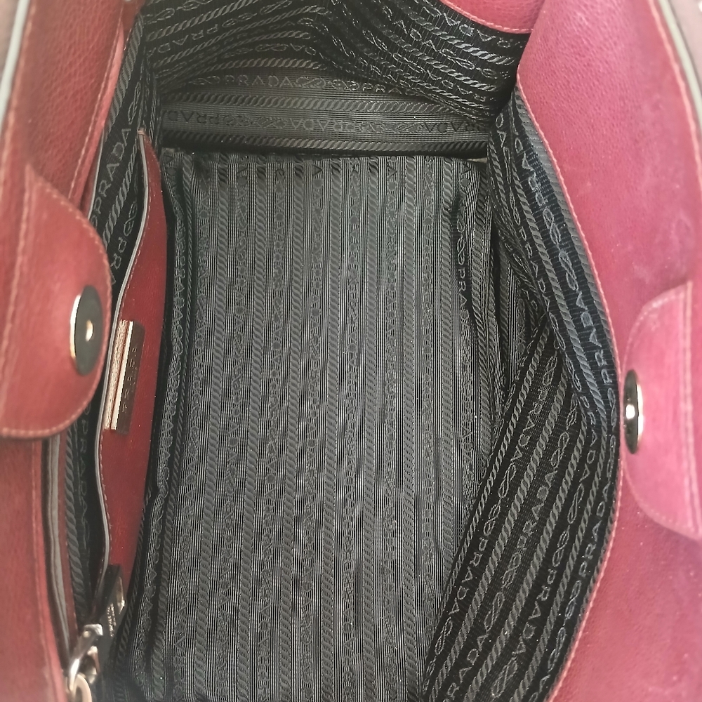 Prada Twin Pocket Glace Calf Tote Bag - Picture 8 of 16